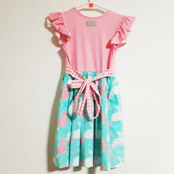 Eleanor Rose Easter Dress Easter Bunny Dress - Picture 6 of 8